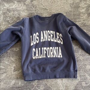 Brandy Melville/John Galt Navy Blue Los Angeles California Sweatshirt
